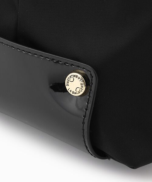 LA BAGAGERIE / ラ バガジェリー トートバッグ | ツイルナイロン×エナメル 2WAYトートバッグ Mサイズ | 詳細9