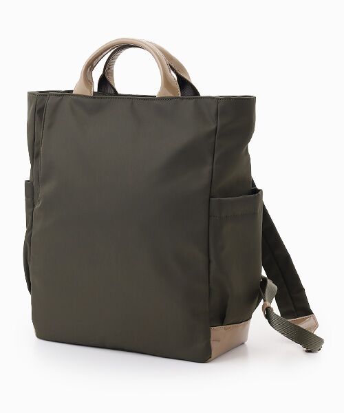 LA BAGAGERIE / ラ バガジェリー リュック・バックパック | ツイルナイロン×エナメル リュックサック（カーキ）