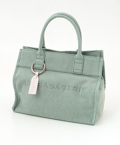LA BAGAGERIE / ラ バガジェリー トートバッグ | チャーム付きデニムバッグ Sサイズ（ブルー）