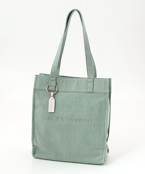 LA BAGAGERIE / ラ バガジェリー トートバッグ | チャーム付きデニムバッグ Mサイズ（ブルー）