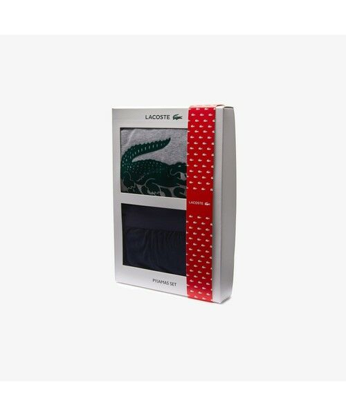 LACOSTE / ラコステ ルームウェア | ヴェルヴェットロゴコットンブレンドジャージパジャマセット | 詳細5