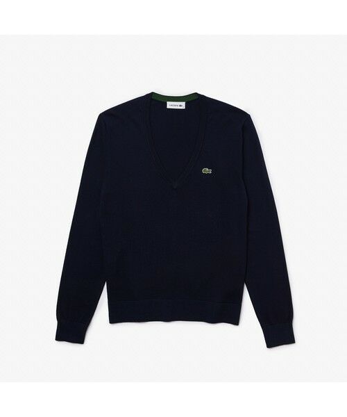 LACOSTE / ラコステ ニット・セーター | 【EC限定】オーガニックコットンVネックセーター | 詳細4