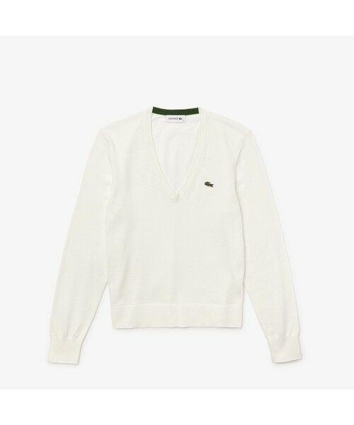 LACOSTE / ラコステ ニット・セーター | 【EC限定】オーガニックコットンVネックセーター | 詳細8