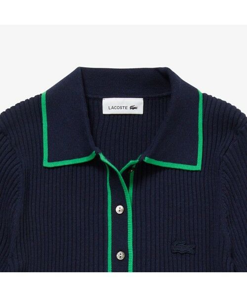 LACOSTE / ラコステ ポロシャツ | エッジパイピングリブニットポロシャツ | 詳細2