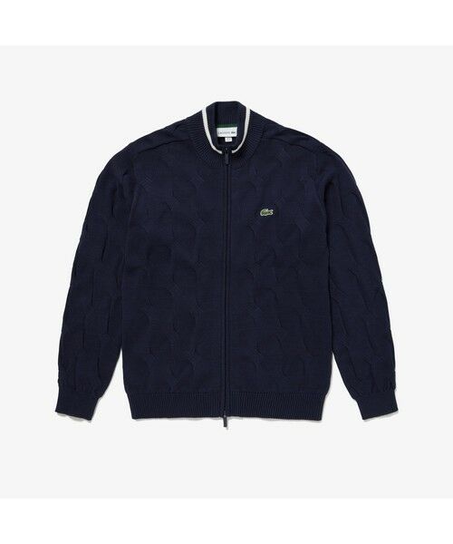 愛用 LACOSTE フルジップニット ニット/セーター - diplomata.com.br