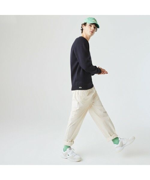 LACOSTE / ラコステ ニット・セーター | LACOSTE L!VEリバーシブルコットンニットセーター | 詳細4