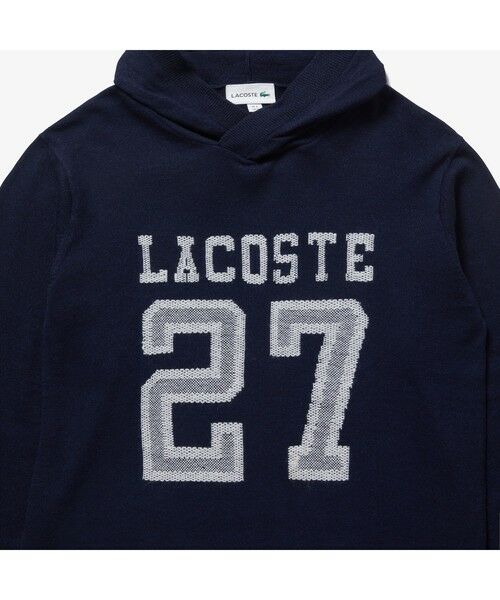 LACOSTE / ラコステ ニット・セーター | ナンバリング入りリネン×ウールブレンドニットパーカ | 詳細11