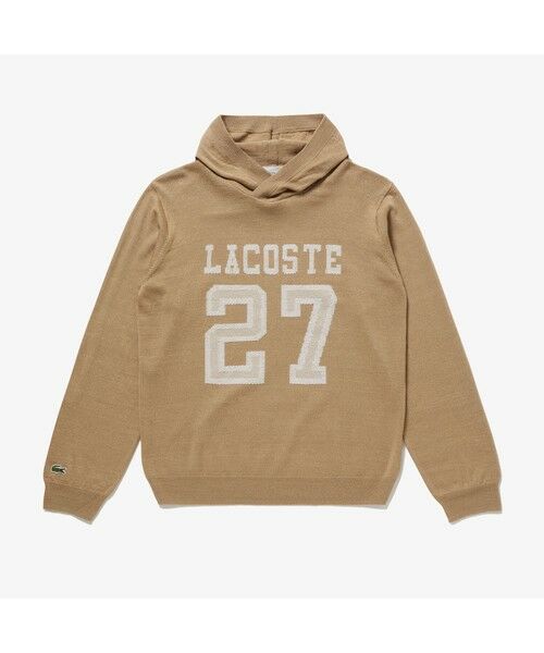 LACOSTE / ラコステ ニット・セーター | ナンバリング入りリネン×ウールブレンドニットパーカ | 詳細15