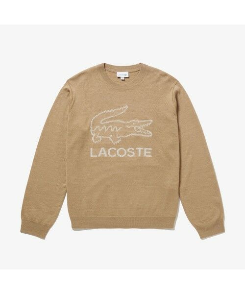 LACOSTE / ラコステ ニット・セーター | ネーム＆ロゴジャカードクルーネックサマーニットプルオーバー | 詳細12