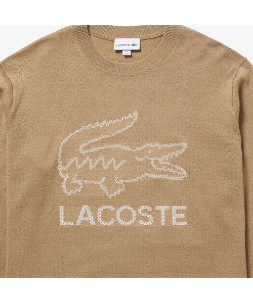 LACOSTE / ラコステ ニット・セーター | ネーム＆ロゴジャカードクルーネックサマーニットプルオーバー | 詳細13