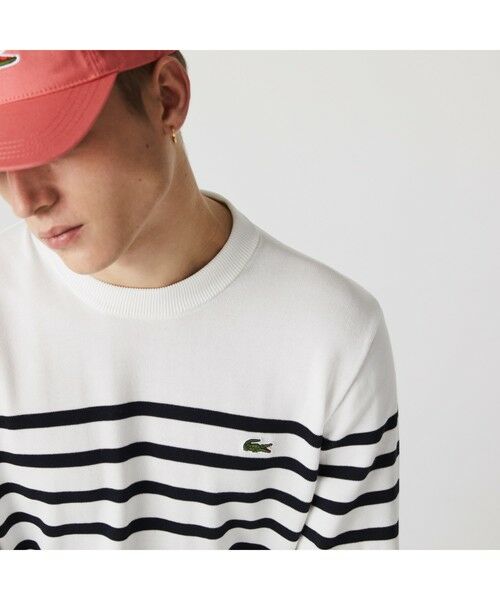 LACOSTE / ラコステ ニット・セーター | マリンボーダーコットンニットセーター | 詳細7