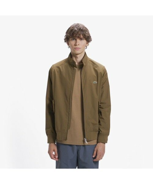 LACOSTE / ラコステ ブルゾン | 2.5レイヤースイングトップ スタンドジップジャケット / スタンドブルゾン(ブラウン)