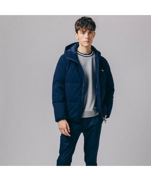 ダウンジャケット LACOSTE ラコステ ネイビー-bydowpharmacy.com