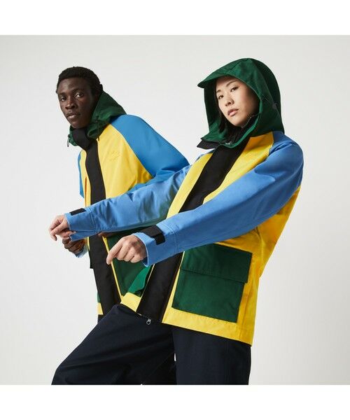 LACOSTE L!VE カラーブロッキングフィールドジャケット