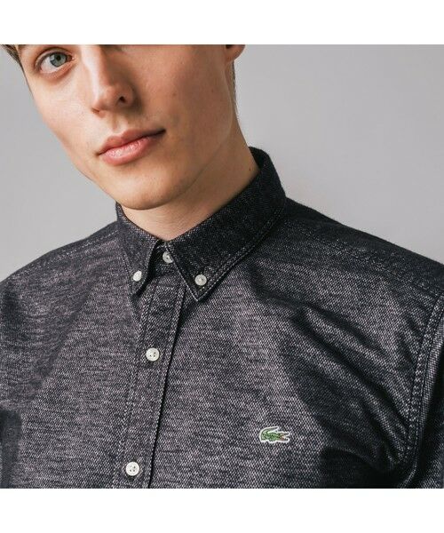 LACOSTE / ラコステ シャツ・ブラウス | フェイクデニムベロアシャツ | 詳細6