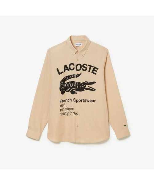 LACOSTE / ラコステ シャツ・ブラウス | オーバーサイズプリントフランネルシャツ | 詳細1