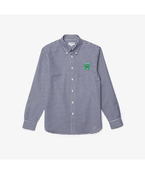 LACOSTE / ラコステ シャツ・ブラウス | プレミアムオックスフォードギンガムチェックボタンシャツ | 詳細4