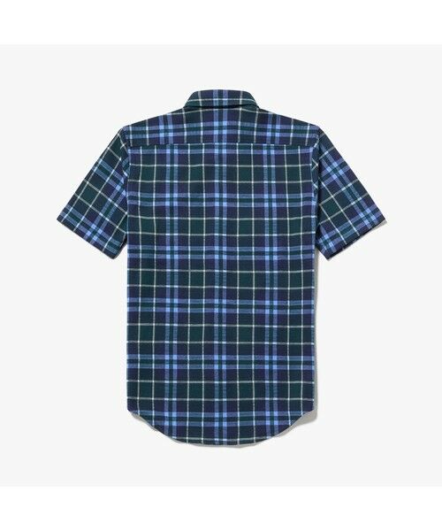 LACOSTE / ラコステ シャツ・ブラウス | ダブルジャカードニット半袖チェックシャツ | 詳細12