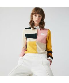 LACOSTE L!VEレディースクレイジーパターンラガーシャツ