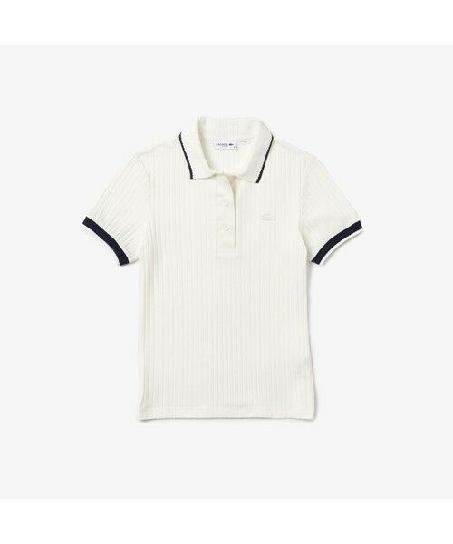 LACOSTE / ラコステ ポロシャツ | リブニットフェミニンポロシャツ | 詳細8