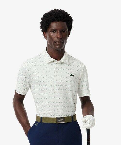 LACOSTE / ラコステ ポロシャツ | グラデーションプリントウルトラドライゴルフポロシャツ(オフホワイト)