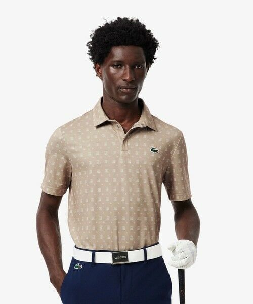 LACOSTE / ラコステ ポロシャツ | グラデーションプリントウルトラドライゴルフポロシャツ(ベージュ)