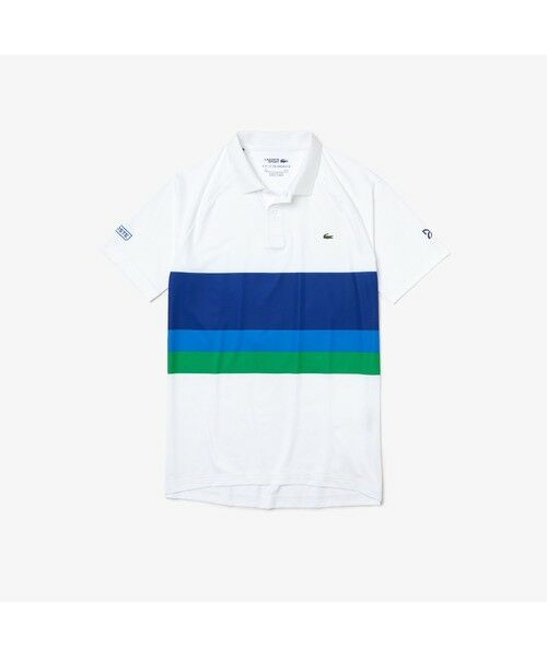 LACOSTE / ラコステ ポロシャツ | 『ノバク・ジョコビッチ』グラデーションボーダーポロシャツ | 詳細12