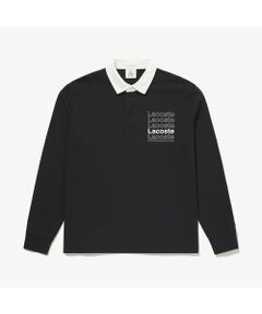 LACOSTE L!VE ネームプリントラガーシャツ