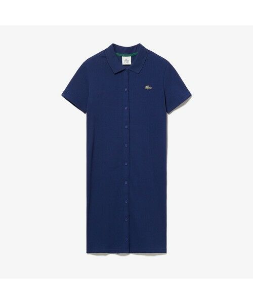 LACOSTE / ラコステ ミニ丈・ひざ丈ワンピース | LACOSTE L!VEポロシャツドレス | 詳細1