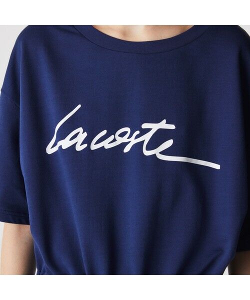 LACOSTE / ラコステ チュニック | シグニチャープリントTシャツワンピース | 詳細4