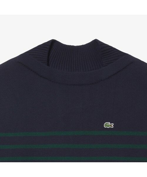 LACOSTE / ラコステ ミニ丈・ひざ丈ワンピース | ストライプニットドレス | 詳細2