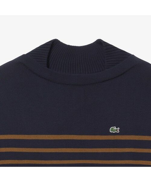 LACOSTE / ラコステ ミニ丈・ひざ丈ワンピース | ストライプニットドレス | 詳細5