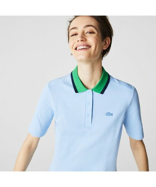 LACOSTE / ラコステ ミニ丈・ひざ丈ワンピース | セミファンシーポロドレス | 詳細1