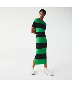 LACOSTE / ラコステ ロング・マキシ丈スカート | LACOSTE L!VEビッグピッチボーダーニットスカート