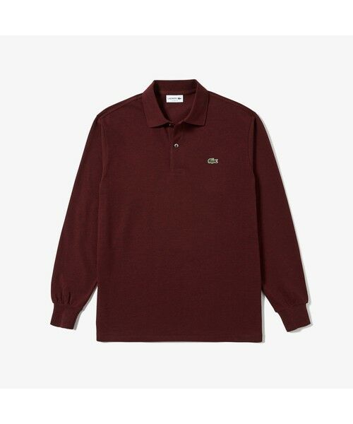 LACOSTE / ラコステ ポロシャツ | 長袖 リブ カラ-ポロシャツ L1313 （杢・長袖) | 詳細7