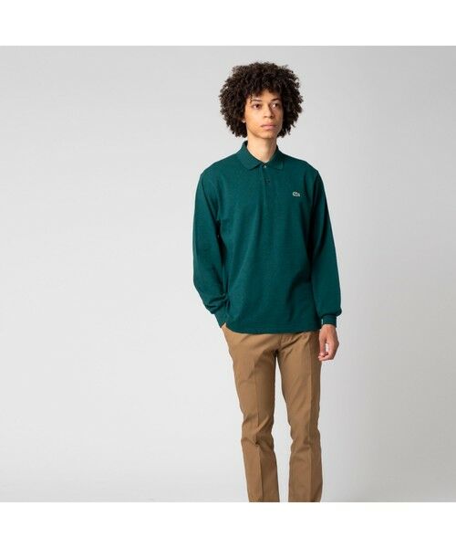 LACOSTE / ラコステ ポロシャツ | 長袖 リブ カラ-ポロシャツ L1313 （杢・長袖) | 詳細14