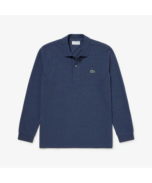 LACOSTE / ラコステ ポロシャツ | 長袖 リブ メランジカラ-ポロシャツ L1313 (杢・長袖) | 詳細9