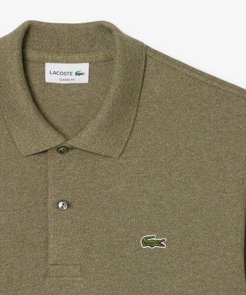 LACOSTE / ラコステ ポロシャツ | 長袖 リブ メランジカラ-ポロシャツ L1313 (杢・長袖) | 詳細16