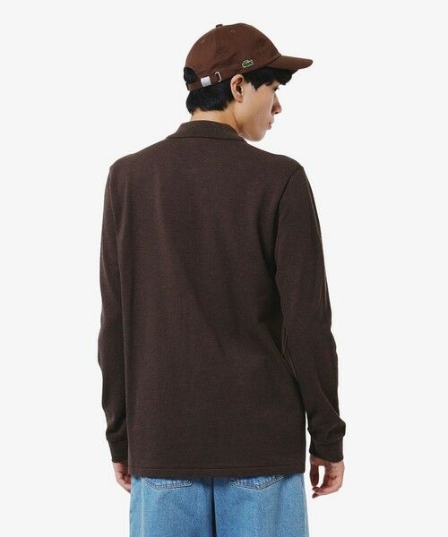 LACOSTE / ラコステ ポロシャツ | 長袖 リブ メランジカラ-ポロシャツ L1313 (杢・長袖) | 詳細17