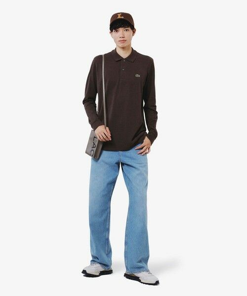 LACOSTE / ラコステ ポロシャツ | 長袖 リブ メランジカラ-ポロシャツ L1313 (杢・長袖) | 詳細18