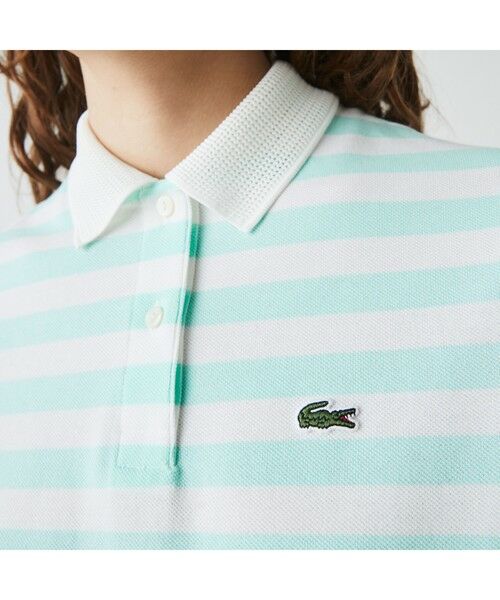 LACOSTE / ラコステ ポロシャツ | メッシュニットカラーボーダーポロシャツ | 詳細3