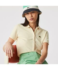 LACOSTE L!VE6つボタンメタルワニロゴバッジポロシャツ