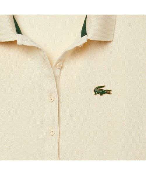 LACOSTE L!VE6つボタンメタルワニロゴバッジポロシャツ