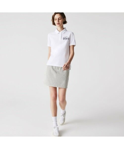 LACOSTE / ラコステ ポロシャツ | ビッグフロッキープリントポロシャツ | 詳細1