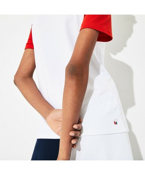 LACOSTE / ラコステ ポロシャツ | 『ROLAND GARROS』シリーズ カラーブロックコットンポロシャツ (半袖) | 詳細2