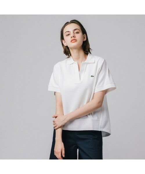 LACOSTE - カジュアルだけじゃない。『白ポロシャツ』で大人らしく