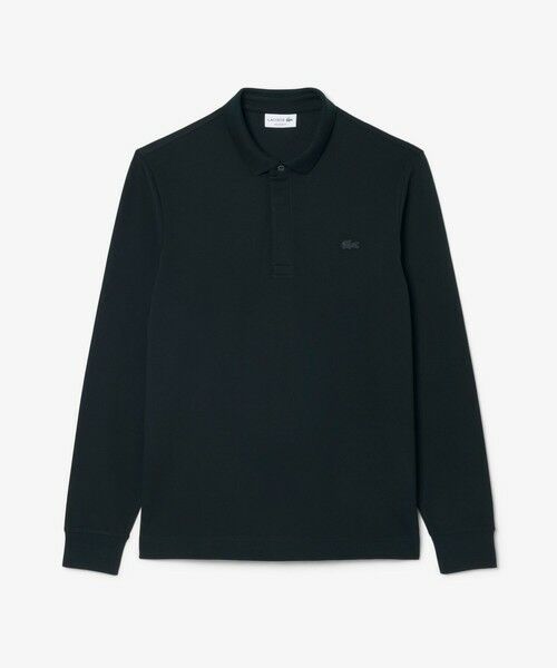 LACOSTE / ラコステ ポロシャツ | 比翼フロントロングスリーブポロシャツ(ダークオリーブ)