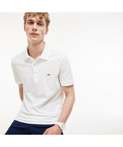 ラコステ LACOSTE ポロシャツ 白 36 - ポロシャツ