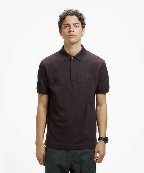 LACOSTE / ラコステ ポロシャツ | 『Le Paris Polo』レギュラーフィット パリポロ 比翼ポロシャツ(スミクロ)