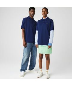 LACOSTE L!VEメタルバッジルーズフィットポロシャツ